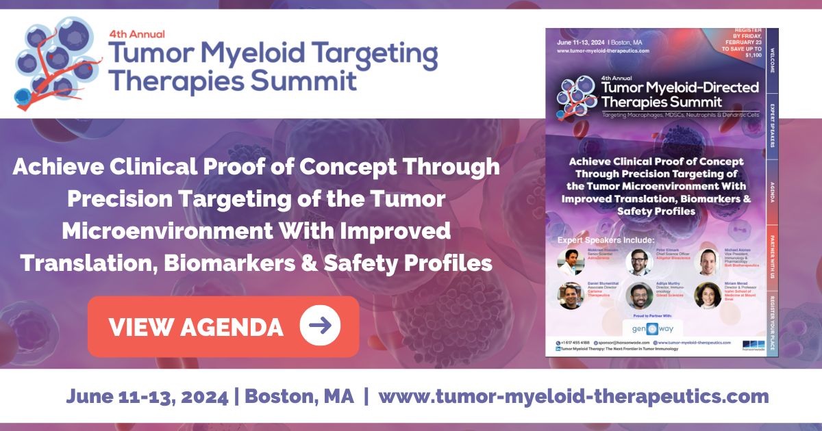 4th Tumor Myeloid Targeting Therapies Summit 2024, Boston, Massachusetts, United States