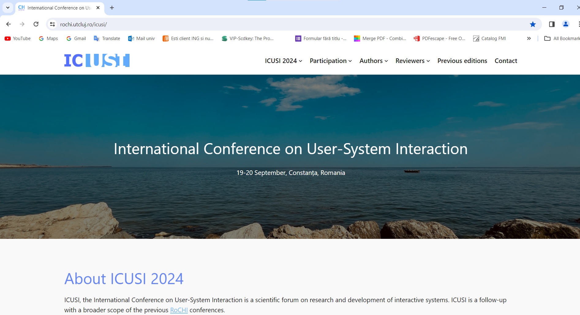 International Conference on User-System Interaction - ICUSI 2024, Constanta, Sud-Est, Romania