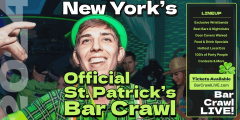 The Official New York St Patricks Day Bar Crawl By Bar Crawl LIVE March 16