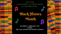 Alexandria Citizens Band Celerates Black History Month