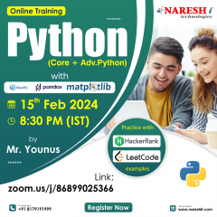 Best Python Online Training Institute In Hyderabad 2024|NareshIT