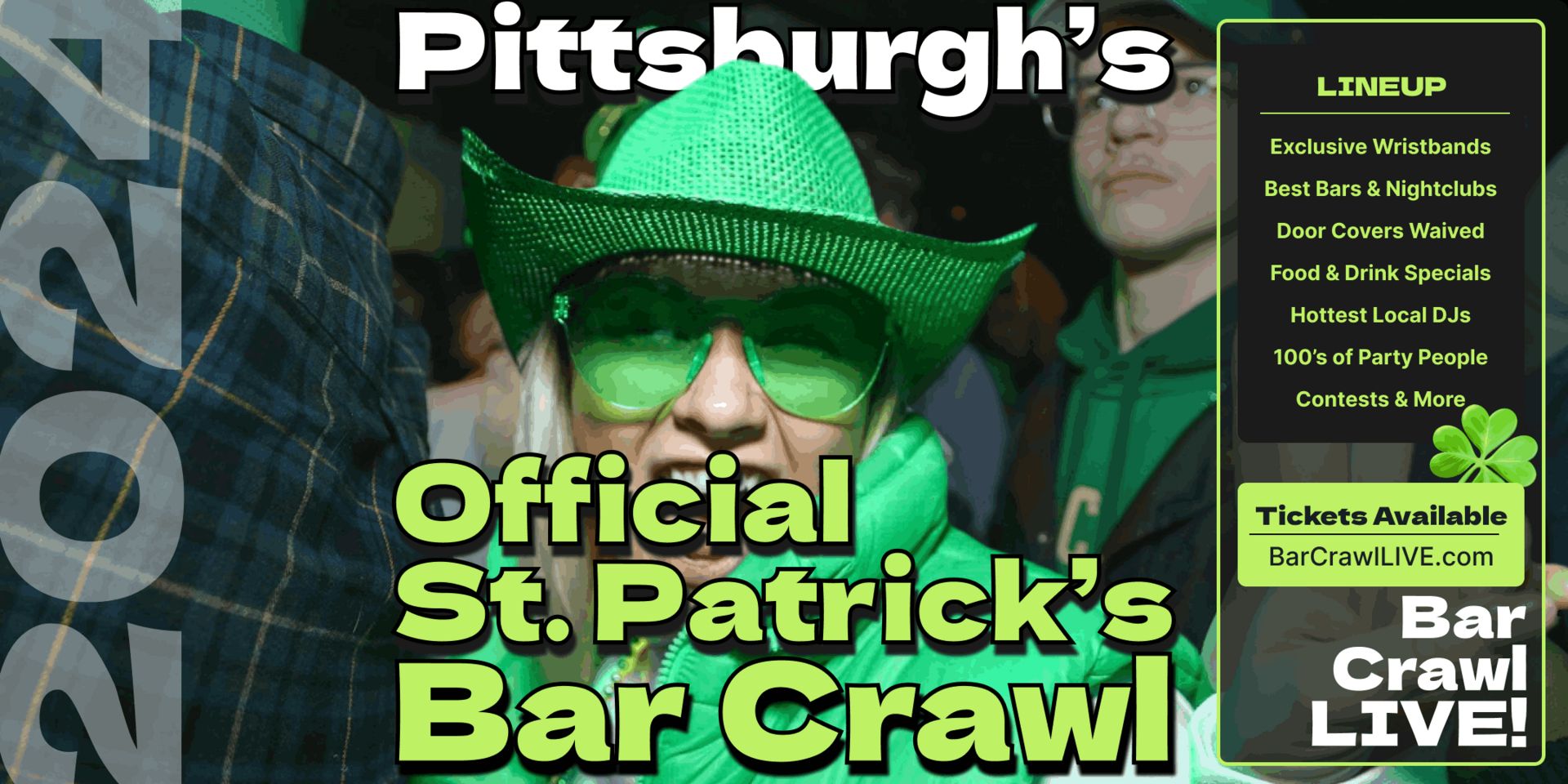 2024 Pittsburgh St Patricks Day Bar Crawl By Bar Crawl LIVE March 17th at Enclave, Pittsburgh, Pennsylvania, United States
