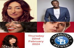 Sambrooks Comedy @ Sambrooks Brewery Wandsworth : Shazia Mirza, Nathan Caton, Joe Thomas and more