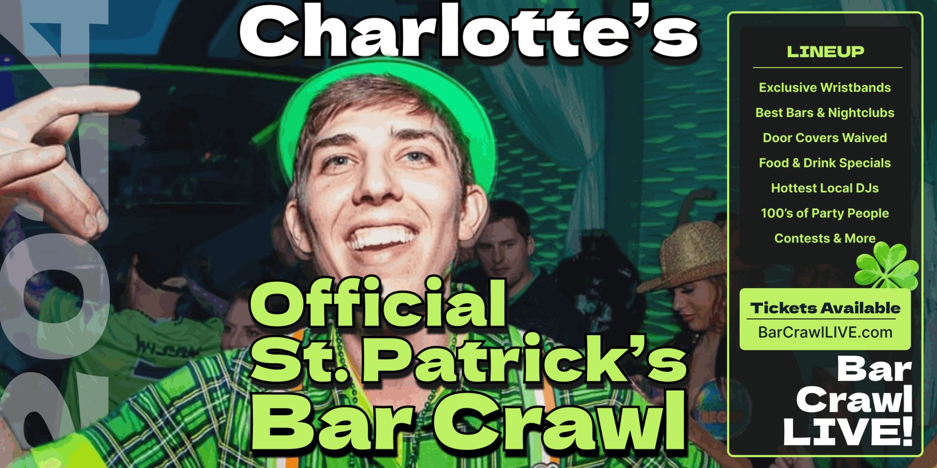 2024 Charlotte St Patricks Day Bar Crawl By Bar Crawl LIVE March 17th, Charlotte, North Carolina, United States