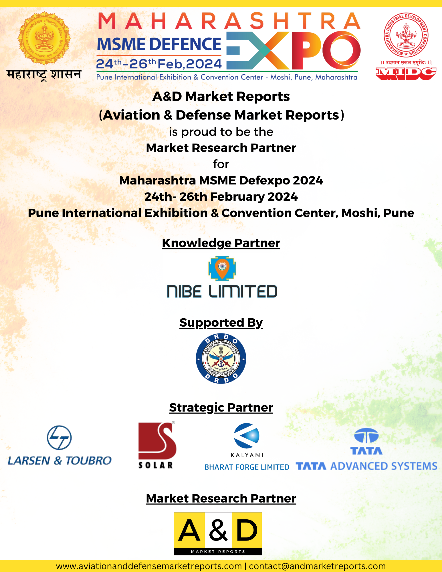 Aviation & Defense Market Reports: Market Research Partner for MSME Defexpo 2024, Mumbai, Maharashtra, India