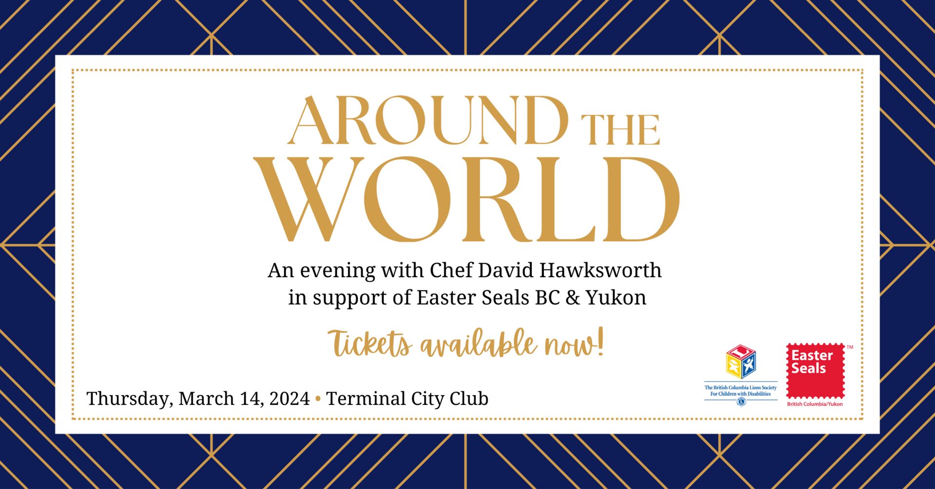 Around the World: An exclusive dinner event with Chef David Hawksworth - March 14th, Vancouver, British Columbia, Canada