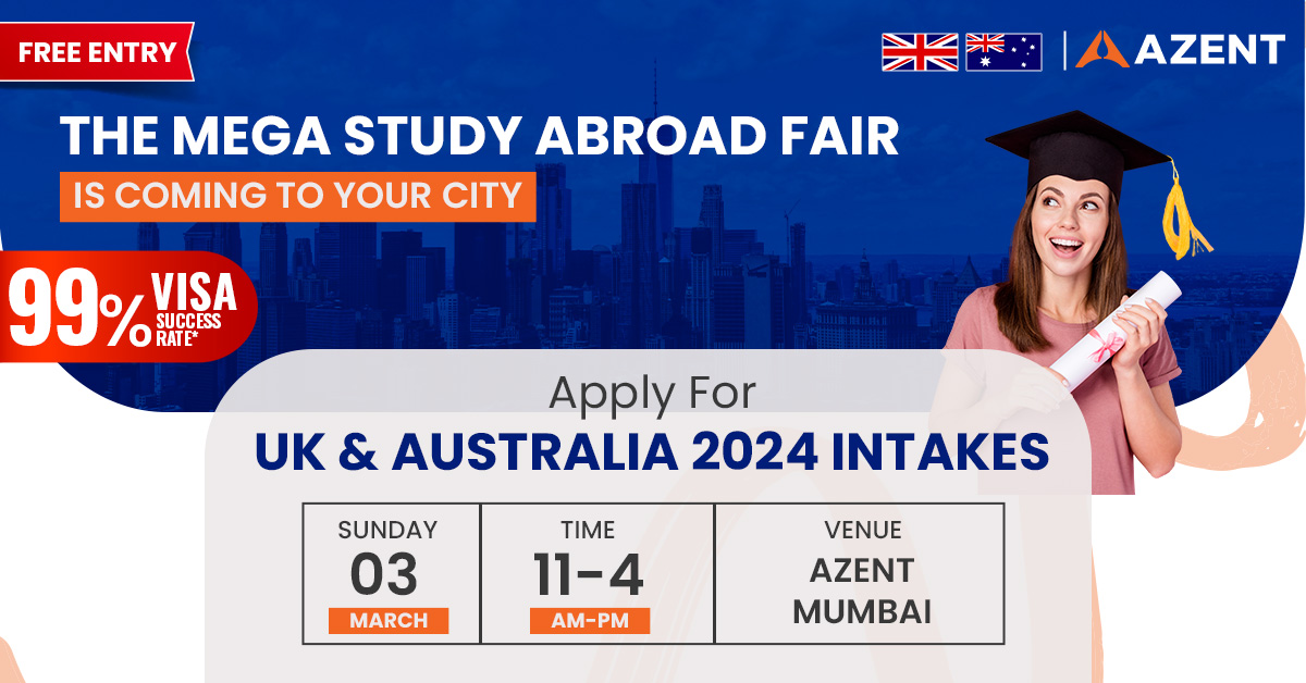 Azent Overseas Education Fair - Mumbai - UK| AUS, Mumbai, Maharashtra, India