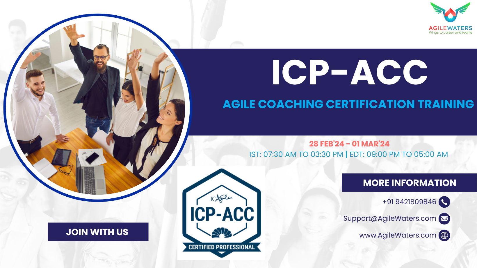 ICP Agile Coaching Certification, Online Event