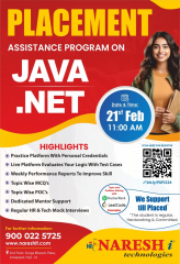 Best Job Assistance Program On Java & Dot Net Training Institute In Hyderabad 2024 |NareshIT