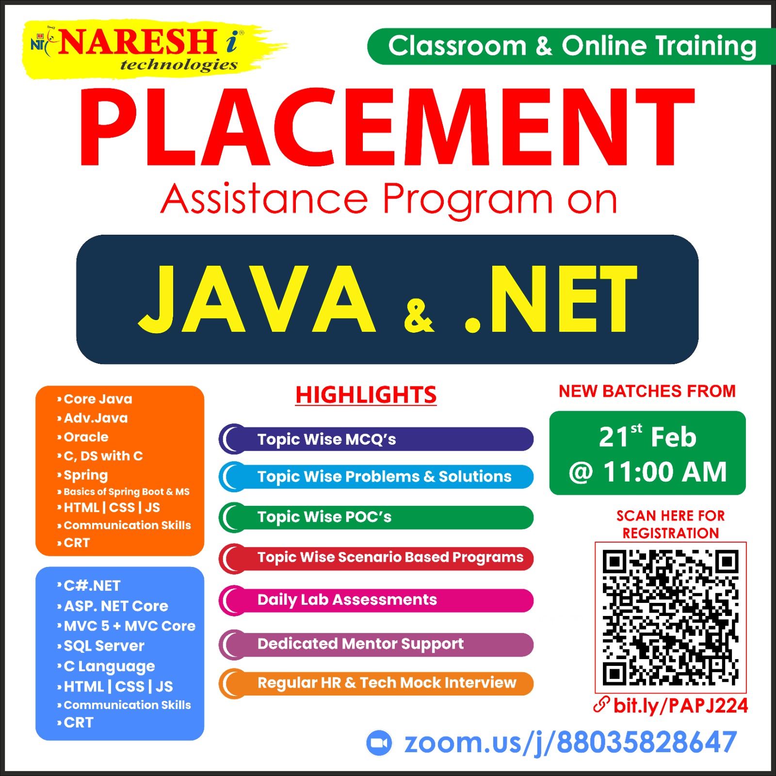 Enhance Your Career with Our Placement Assistance in Hyderabad - NareshIT, Online Event