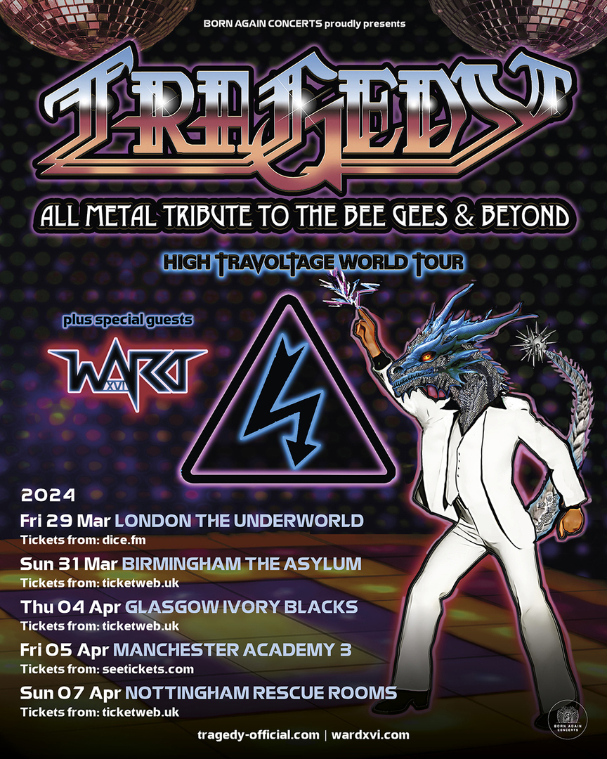 TRAGEDY: ALL METAL TRIBUTE TO THE BEE GEES and BEYOND at Academy 3 - Manchester, Manchester, England, United Kingdom
