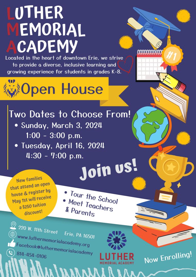 Luther Memorial Academy Open House!, Erie, Pennsylvania, United States
