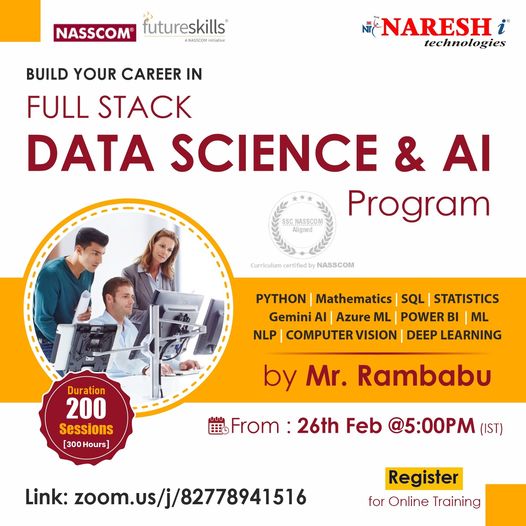 Free Demo On Full Stack Data Science & AI Program, Online Event