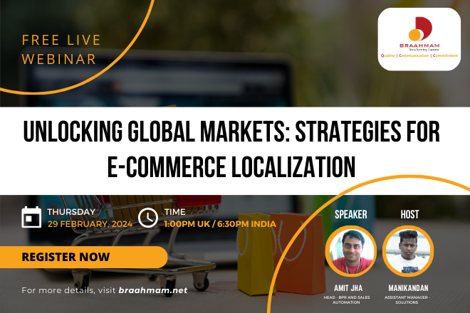 Unlocking Global Markets: Strategies for eCommerce Localization, Online Event