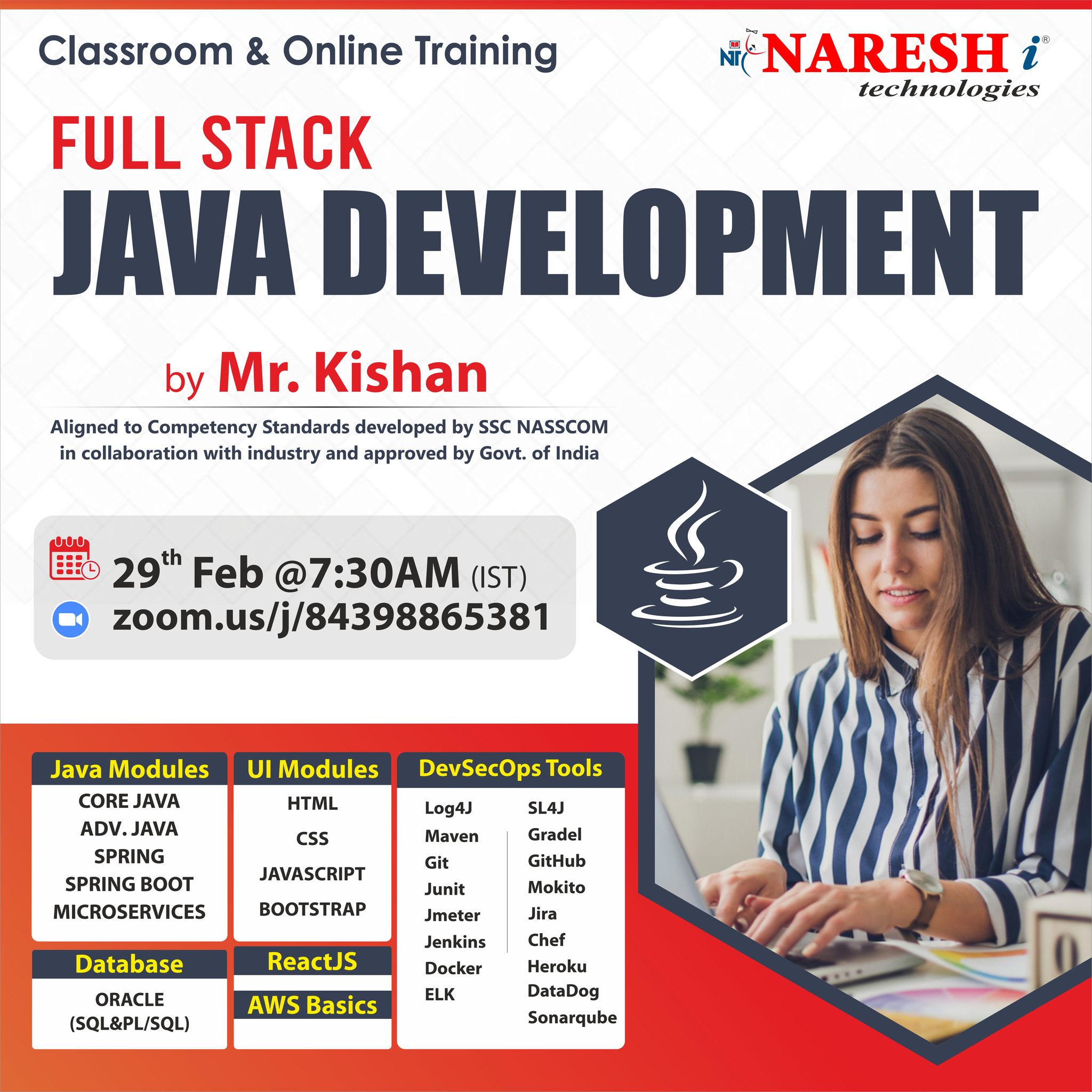 Free Demo On  Best Course Full Stack Java Developer Training in NareshIT, Online Event