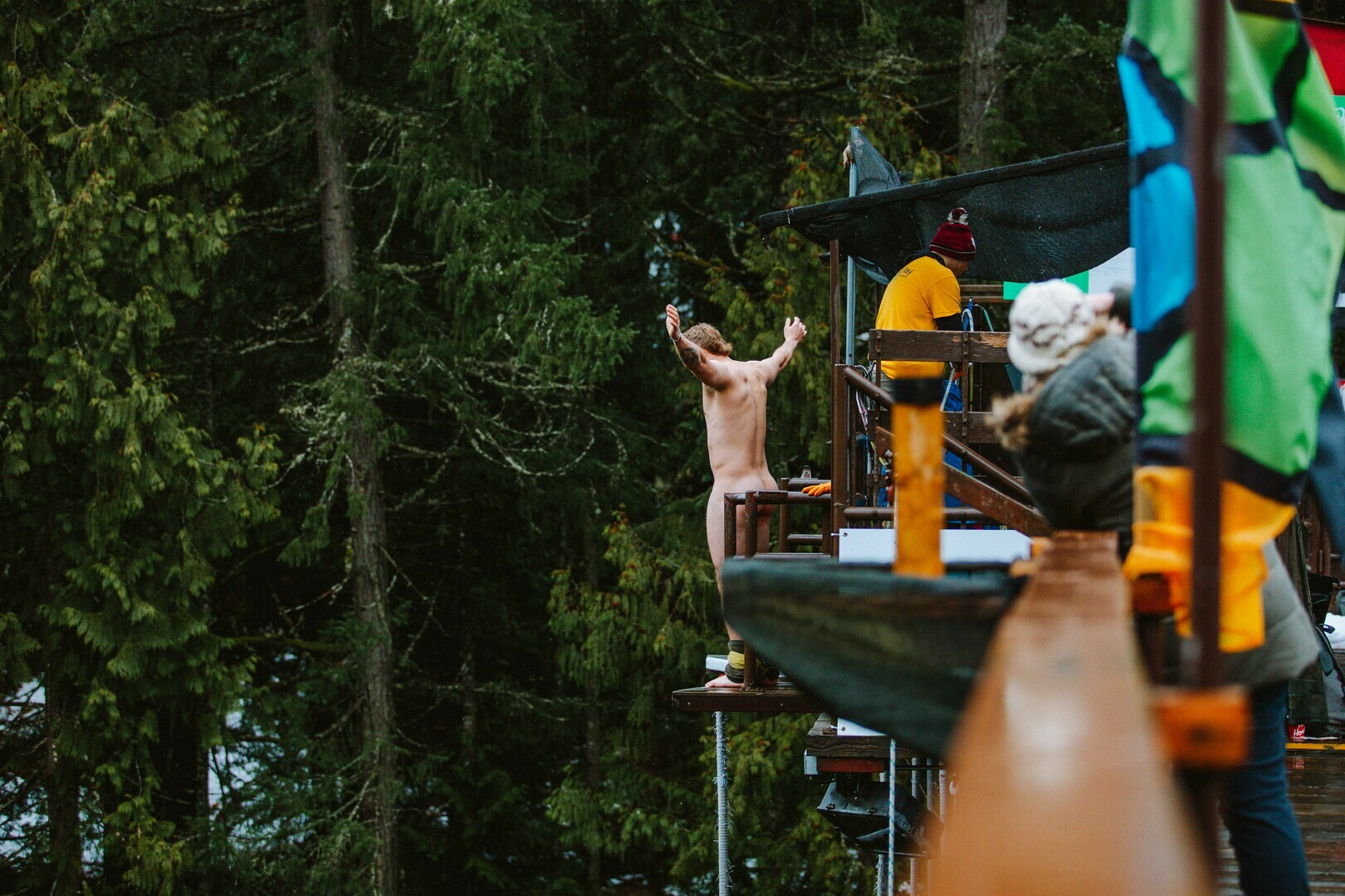 WildPlay's 18th Annual Naked Bungy for Mental Health, Nanaimo, British Columbia, Canada