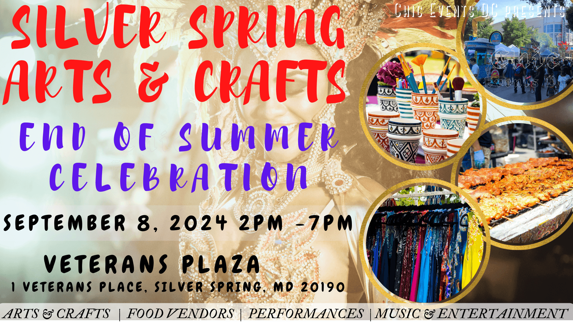 Silver Spring Arts & Crafts End Of Summer Celebration @ Veterans Plaza, Silver Spring, Maryland, United States