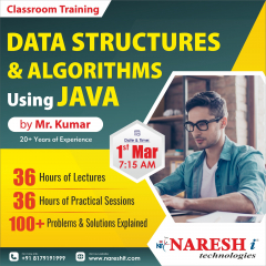 Best Data Structures & Algorithms Using Java Course in NareshIT