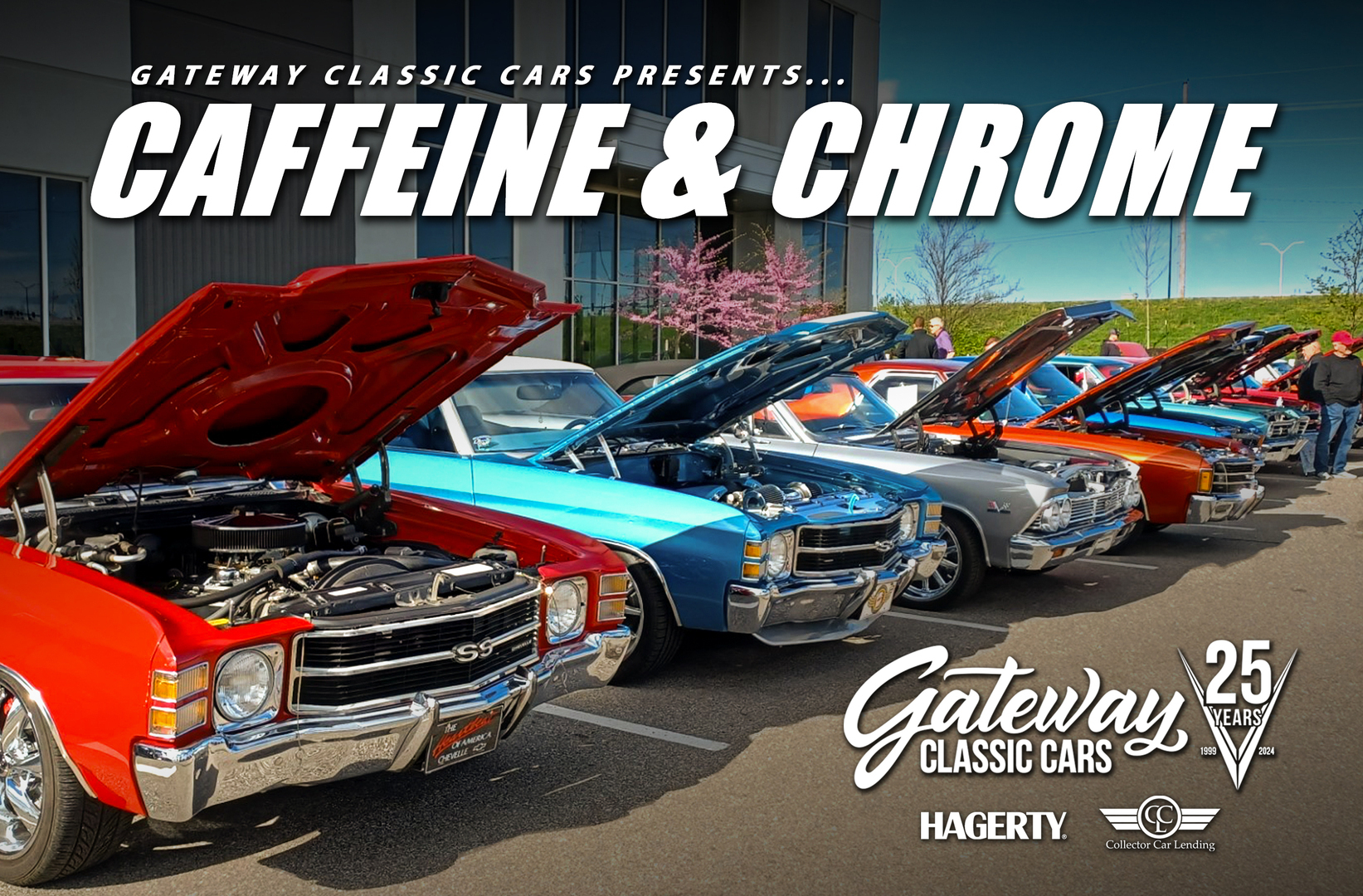 Caffeine and Chrome – Classic Cars and Coffee at Gateway Classic Cars of Tulsa, Tulsa, Oklahoma, United States