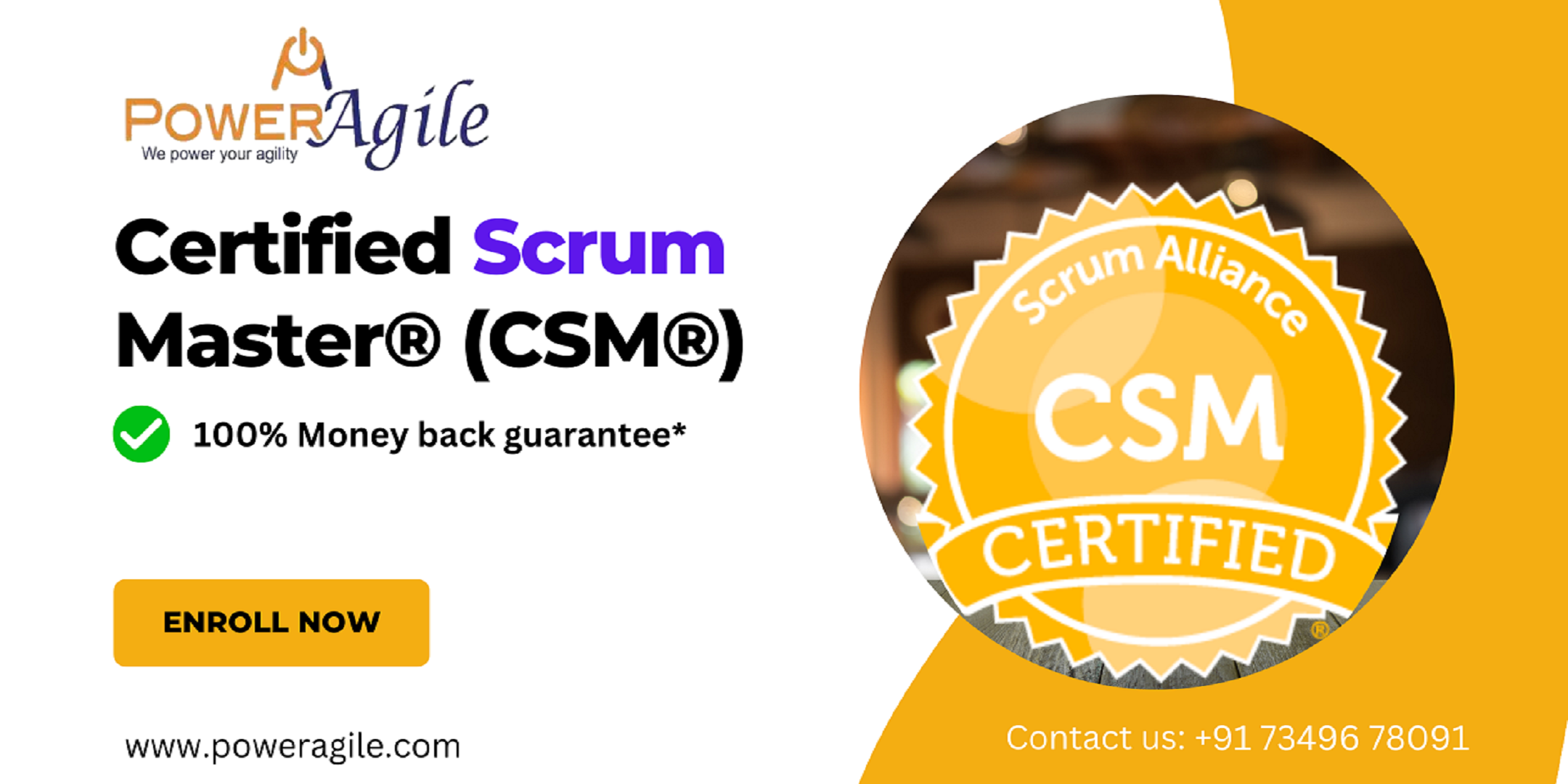 Certified ScrumMaster® (CSM) Training and  Certification on 28-29-30 June 2024 by PowerAgile, Online Event