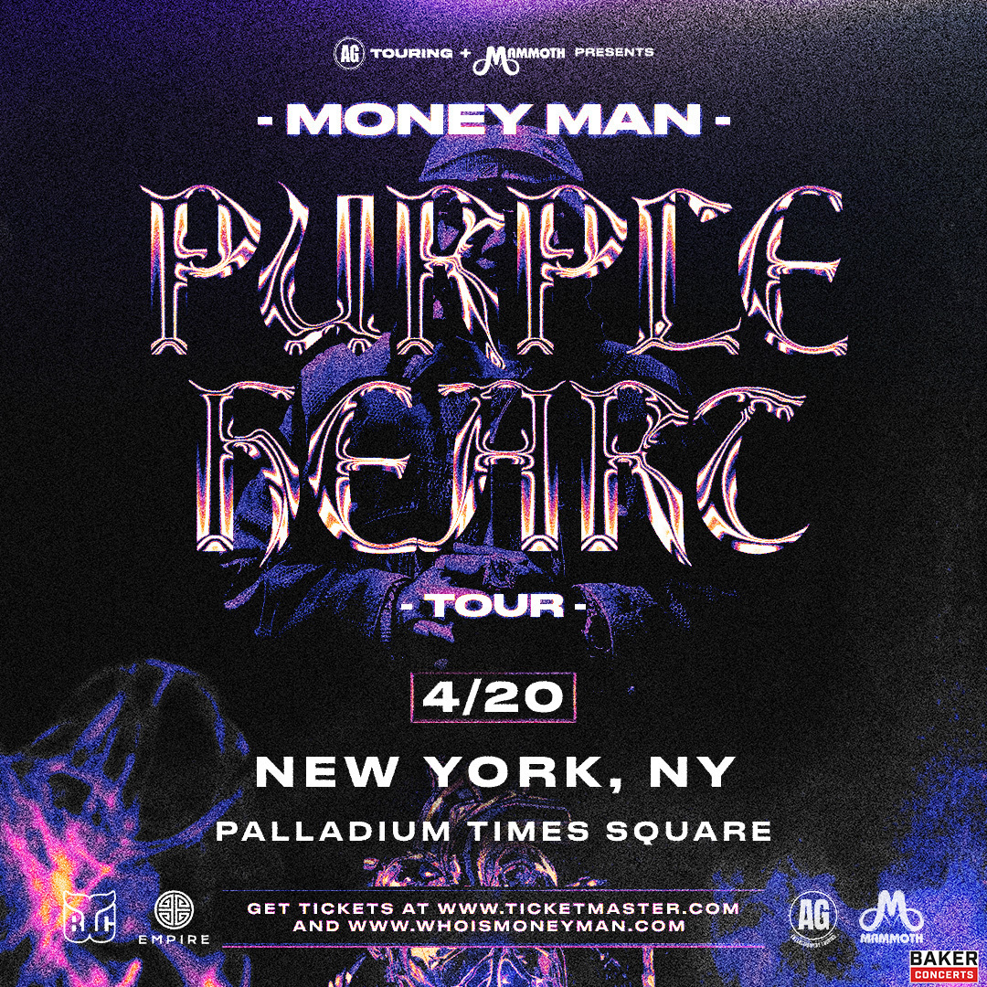 Money Man in NYC on April 20th on the Purple Heart Tour at Palladium Times Square, New York, United States