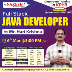 Top Full Stack Java Training Institute In KPHB 2024 | NareshIT