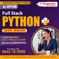 Top Full Stack Python Training Institute In KPHB 2024 | NareshIT