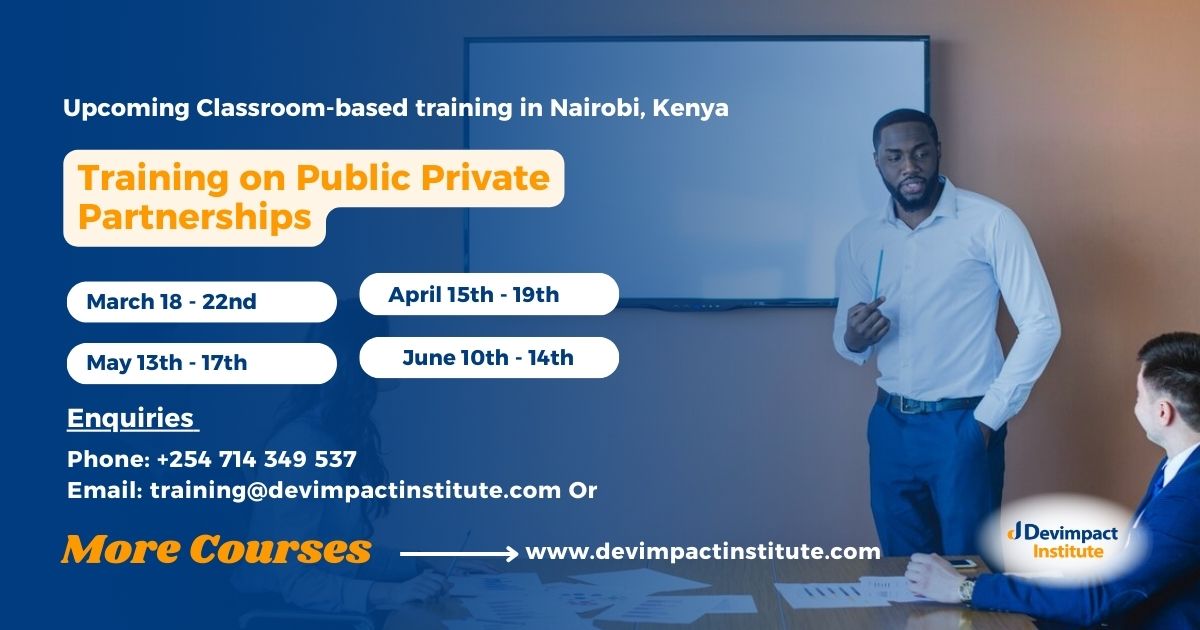 Training on Public Private Partnerships, Devimpact Institute, Nairobi, Kenya
