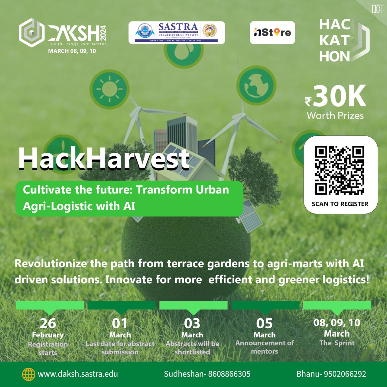 Hack Harvest Hackathon, Thanjavur, Tamil Nadu, India