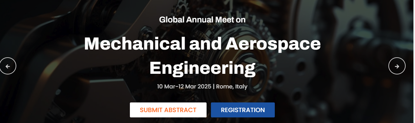 The Global Annual Meet on Mechanical and Aerospace Engineering(GAMMAE2025), Rome, Lazio, Italy