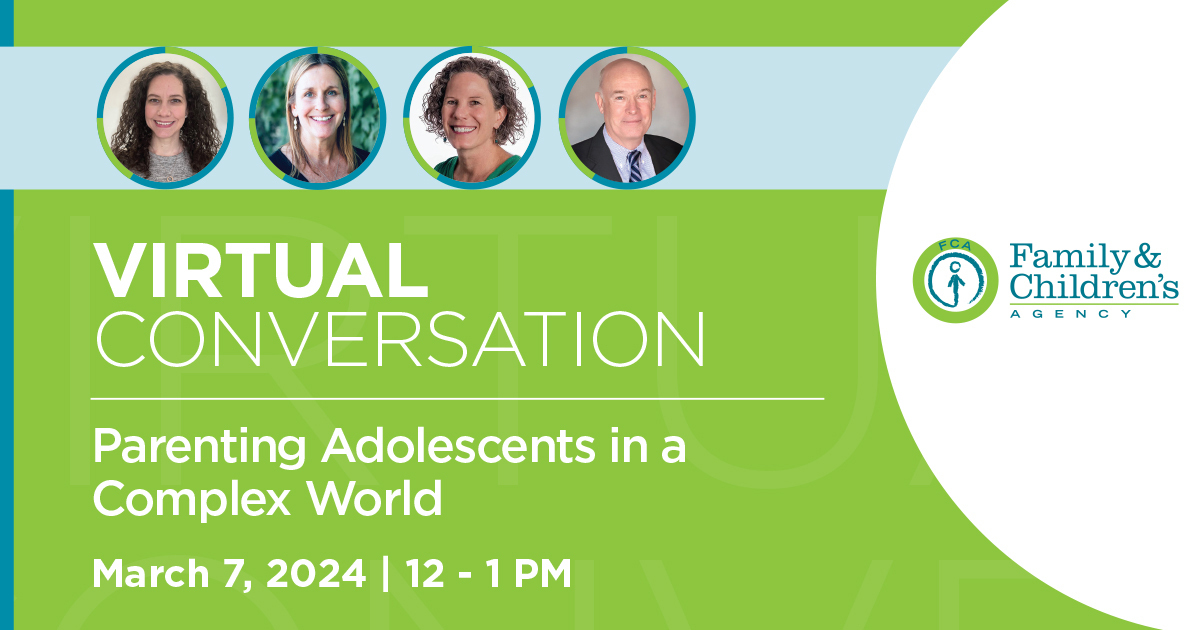 Virtual Conversation: Parenting Adolescents in a Complex World, Online Event
