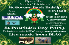 St Patricks Day Party 17th March