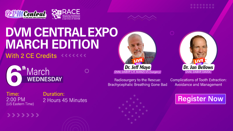 DVM Central Expo: March Edition with 2 CE Credits, Online Event