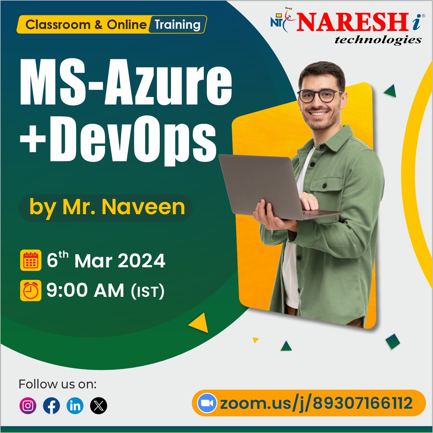 Best MS Azure + Azure Devops Online Training Institute In Hyderabad 2024 | NareshIT, Online Event