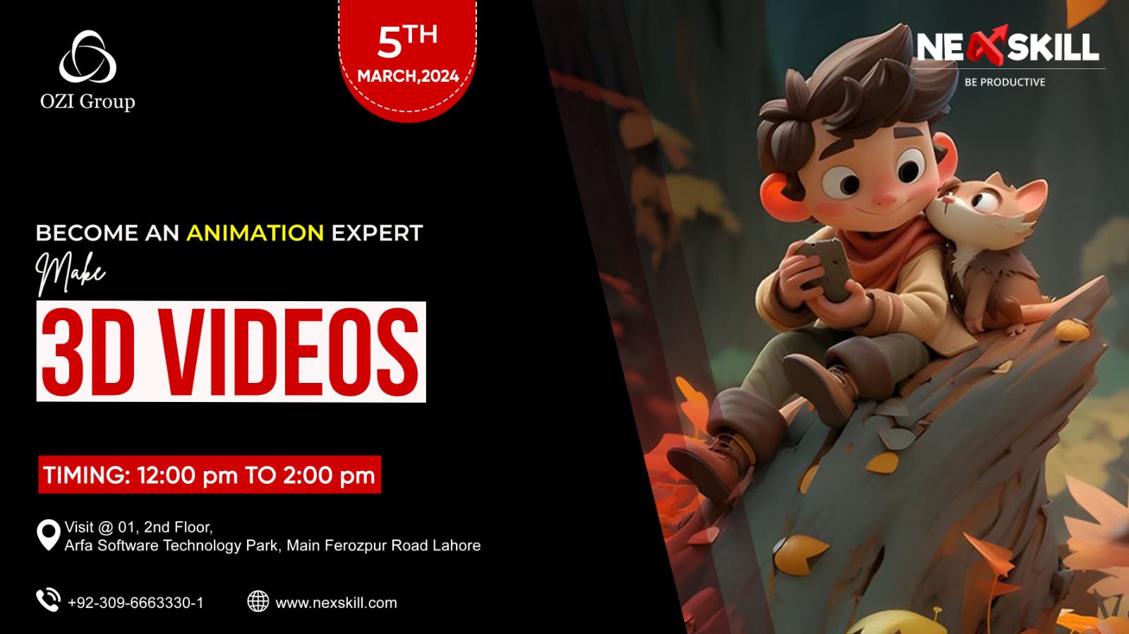 Master the Art of Animation: Create Mesmerizing 3D Videos and Bring Your Imagination to Life, Lahore, Punjab, Pakistan