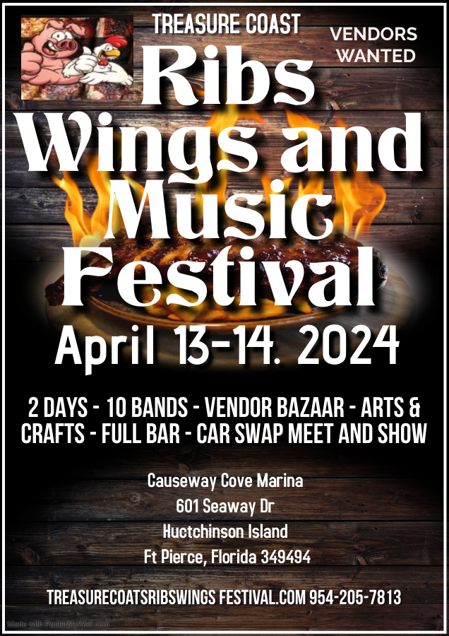 2024 Treasure Coast Ribs, Wings and Music Festival, Fort Pierce, Florida, United States