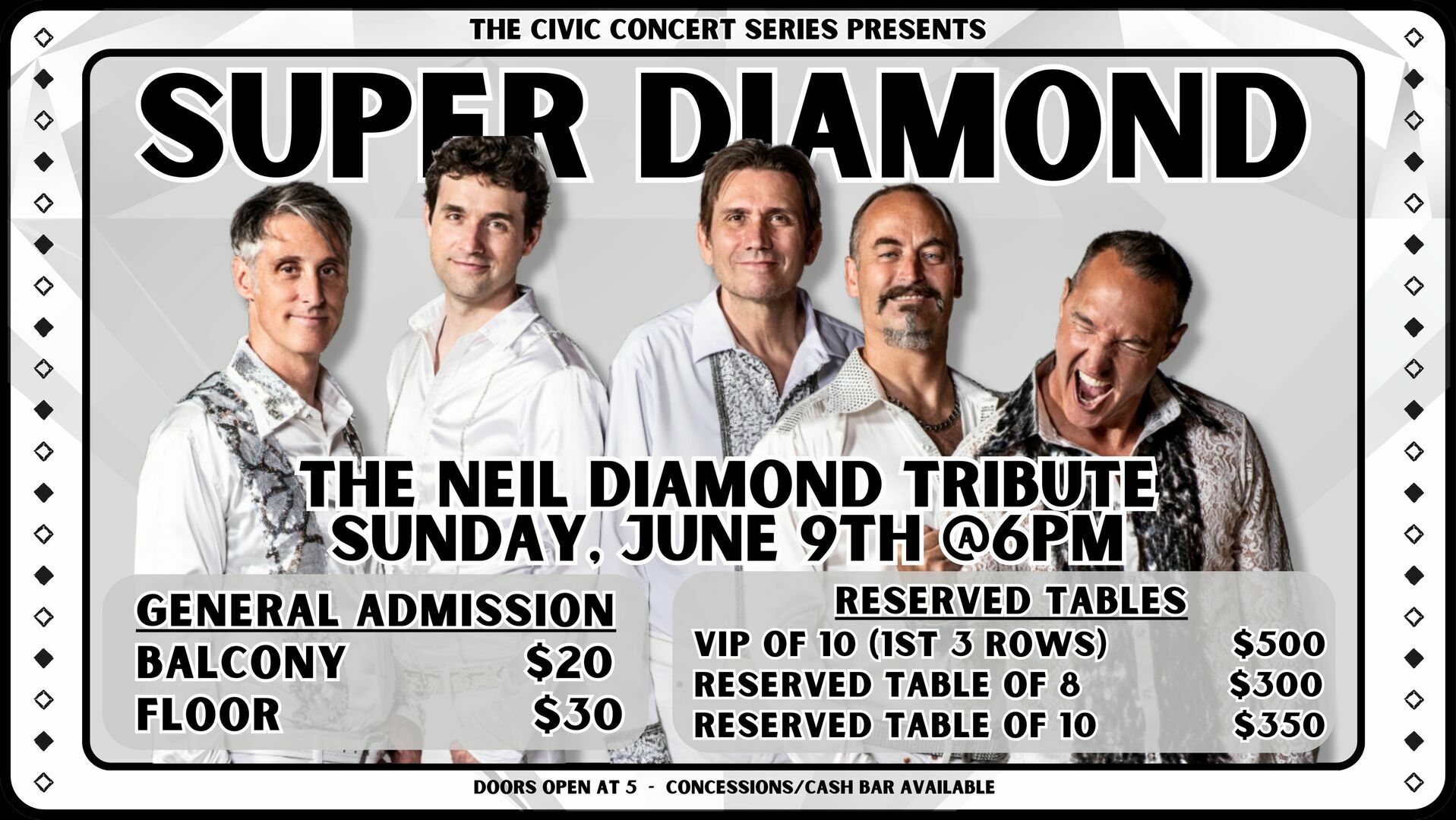 Super Diamond: The Neil Diamond Tribute, La Porte, Indiana, United States