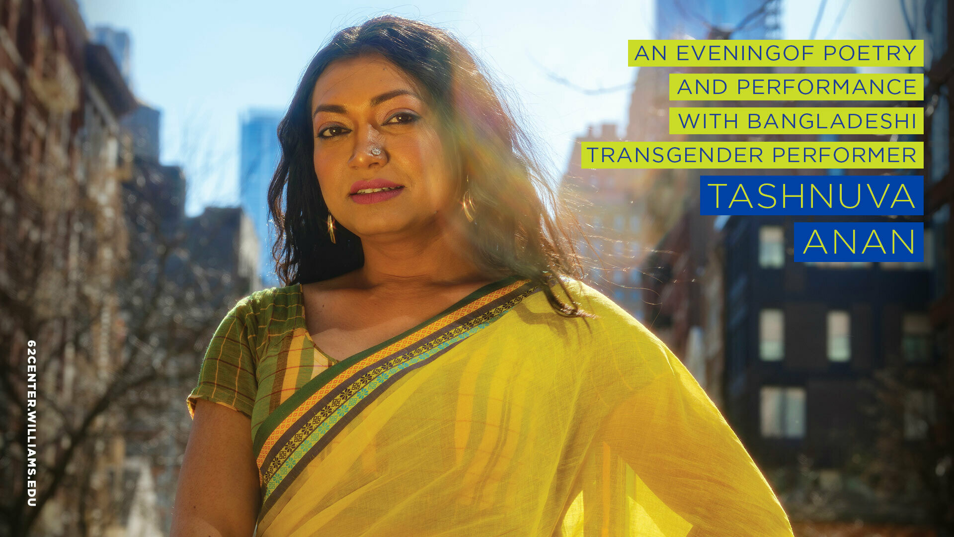Performance: Bangladeshi transgender performer Tashnuva Anan, Williamstown, Massachusetts, United States