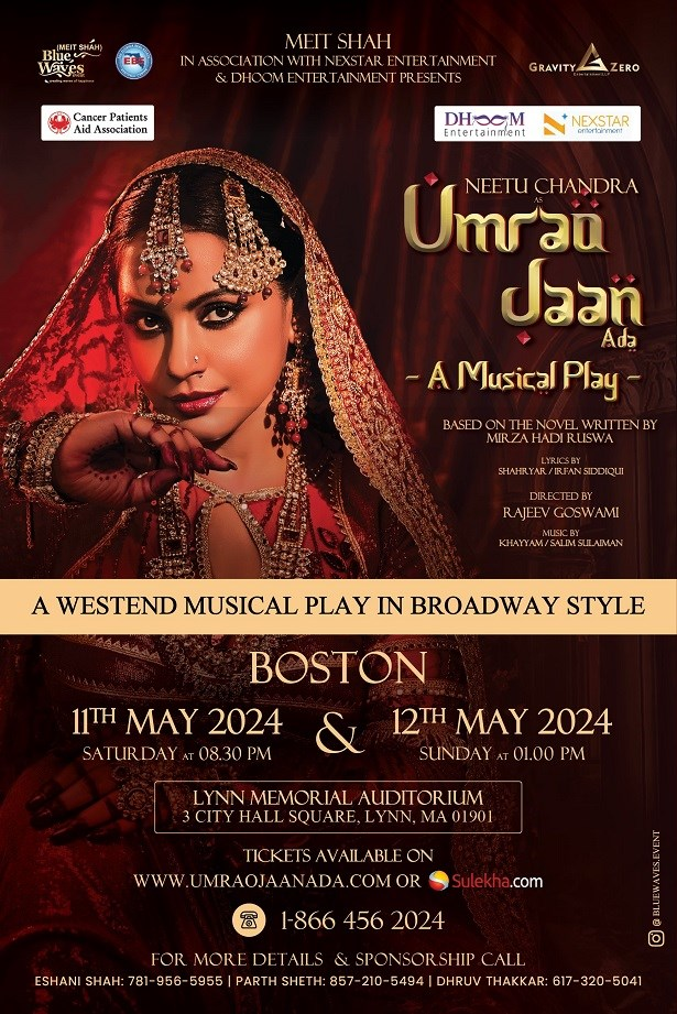 Umrao Jaan Ada - A Musical Play In Boston | May 12th -1:00 PM SHOW, Lynn, Maryland, United States