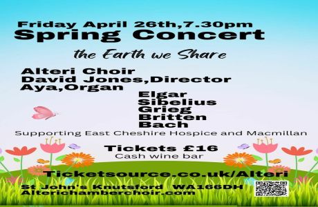 Alteri and Aya Spring Concert "the Earth we Share" 26th April,Knutsford., Knutsford, England, United Kingdom