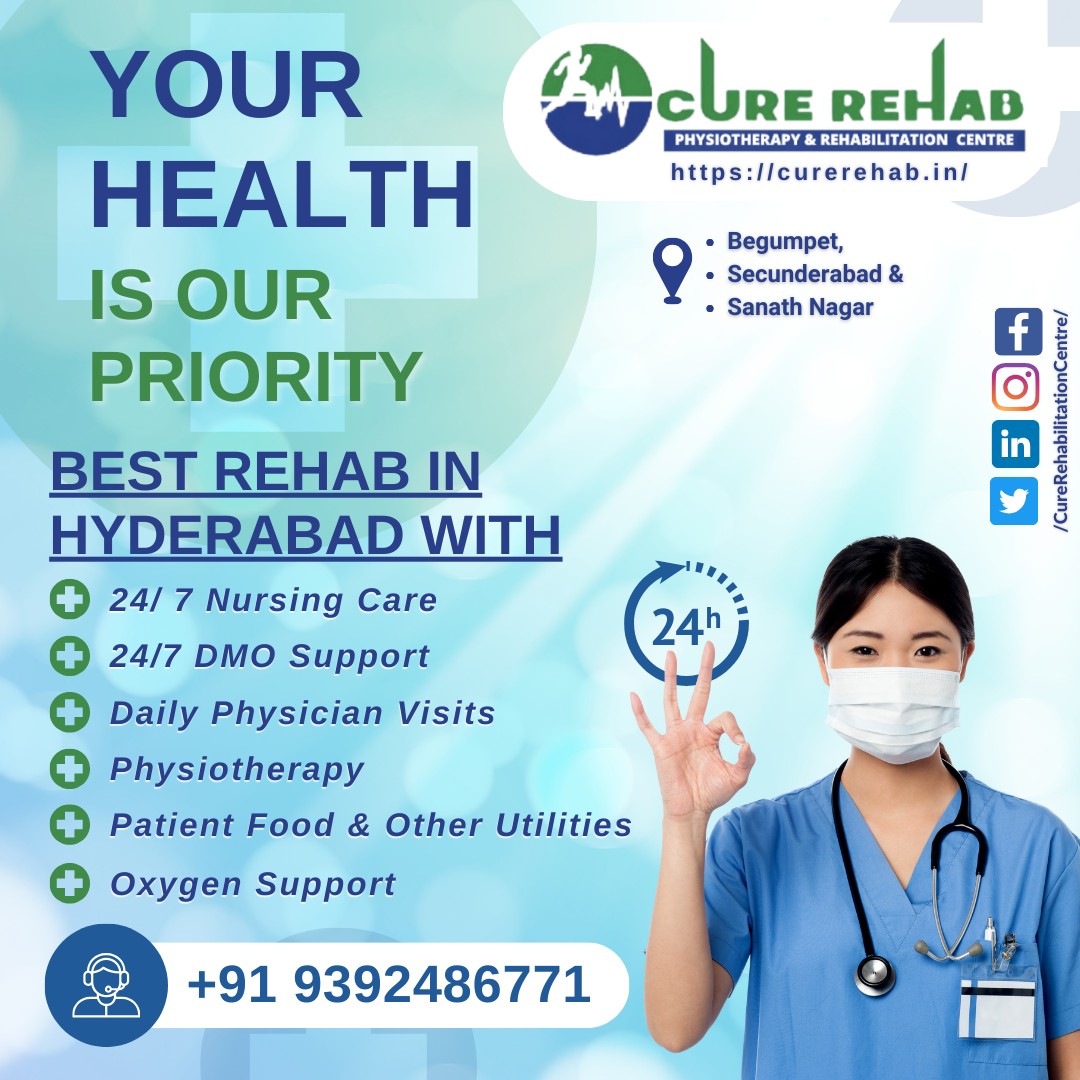 Cure Rehab Physiotherapy Centre | Physiotherapy Services Hyderabad | Physiotherapy Treatment Hyderabad, Hyderabad, Telangana, India