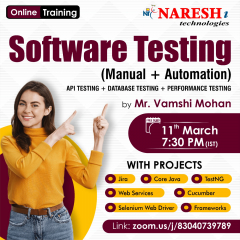 Best Course Selenium By Mr. Vamshi Mohan Online Training in NareshIT