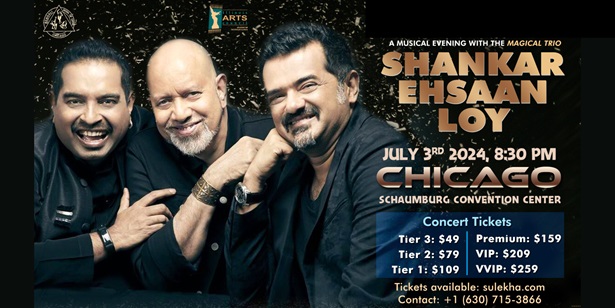 SHANKAR EHSAAN LOY - A Musical Evening, Sangamon, Illinois, United States