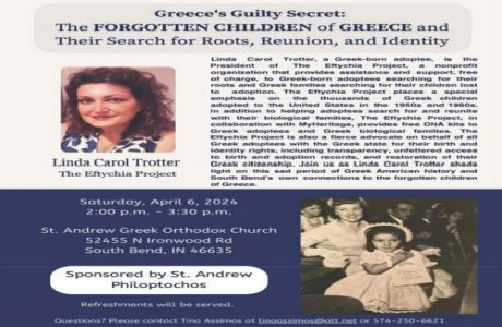 Greece's Guilty Secret; The Forgotten Children of Greece, South Bend, Indiana, United States
