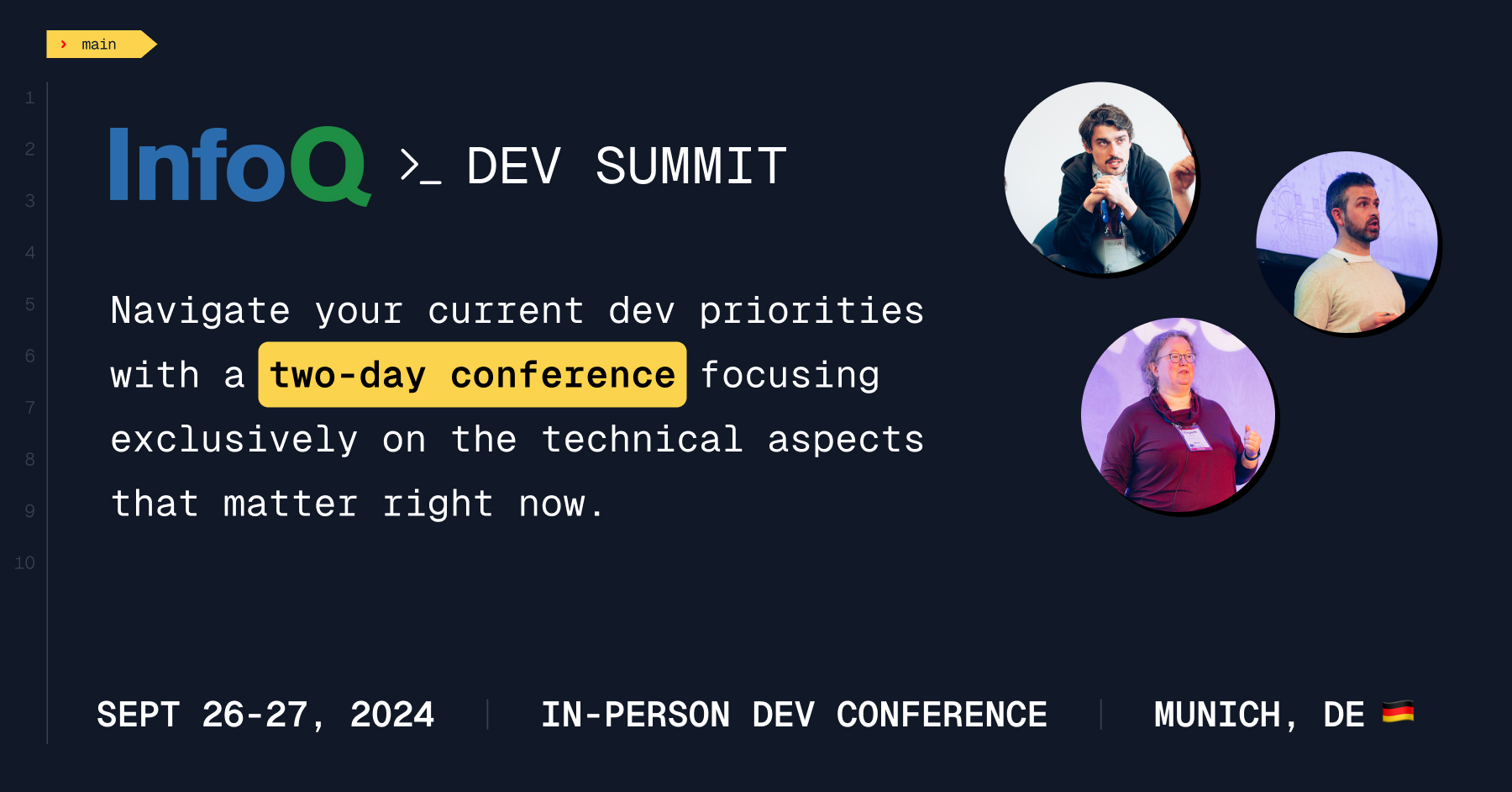 InfoQ Dev Summit Munich. September 26-27, 2024., München, Bayern, Germany