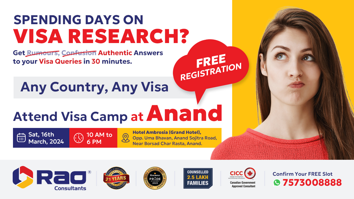 Visa Camp at Anand, Ahmedabad, Gujarat, India