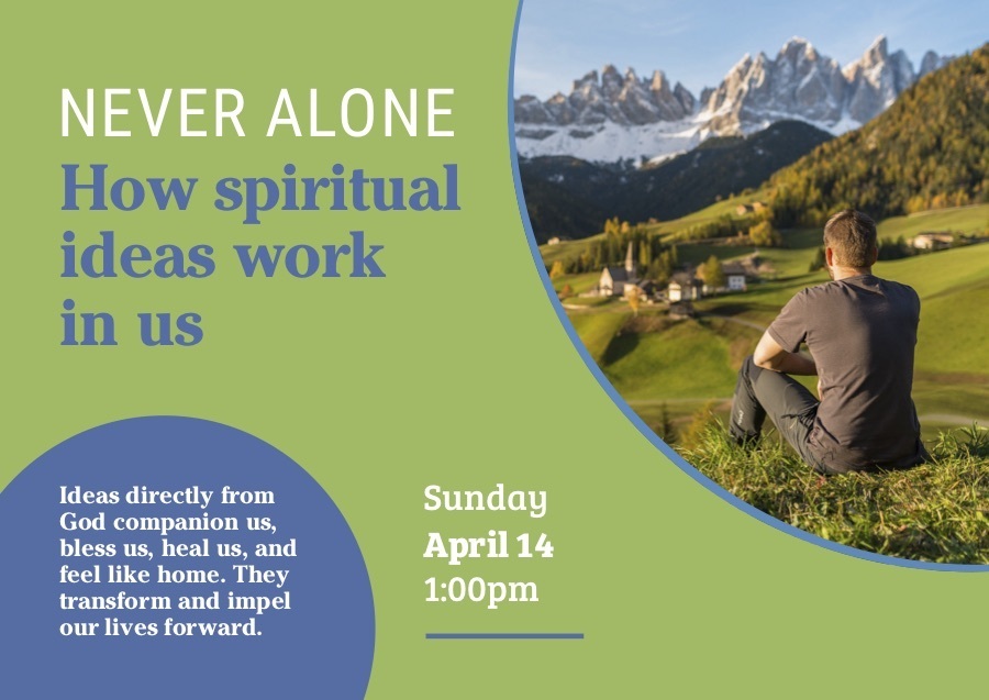 Never Alone: How Spiritual Ideas Work in Us - a free public talk, West Vancouver, British Columbia, Canada