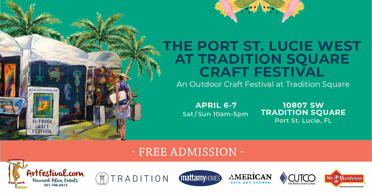 The Port St. Lucie West at Tradition Square Craft Festival, Port St. Lucie, Florida, United States