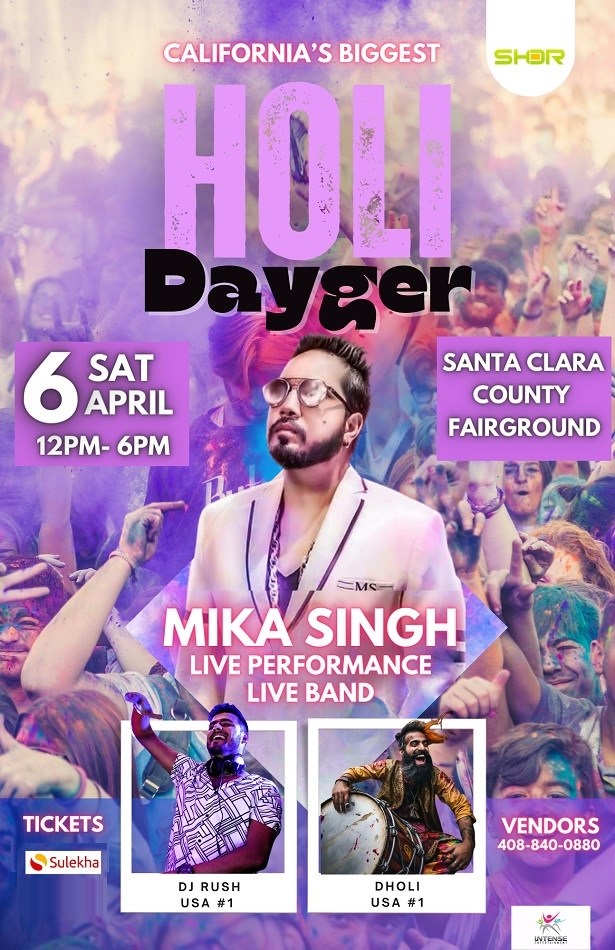 Holi Dayger w/Mika Singh & Band: Bay Area’s Biggest Color Mania, San Jose, California, United States