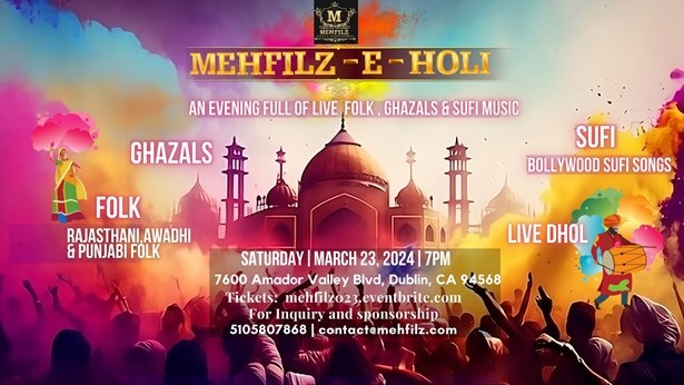 Mehfilz-e-Holi Live Music Concert (Ghazals, Sufi and Folks Songs):, Del Norte, California, United States